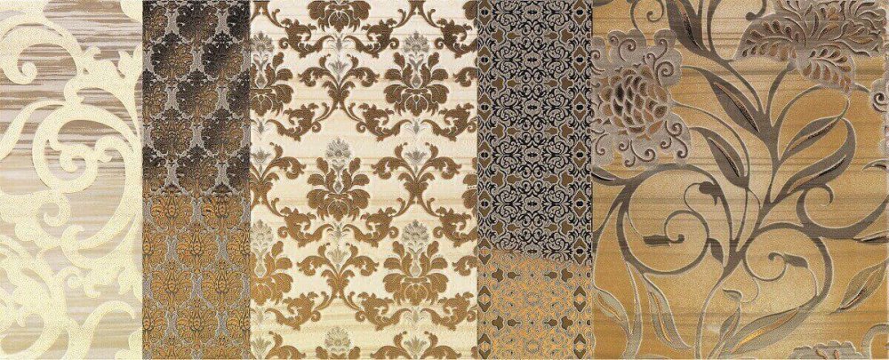 Фото Декор Shine Batik Oro Dec.B 24x59 (17501) Impronta