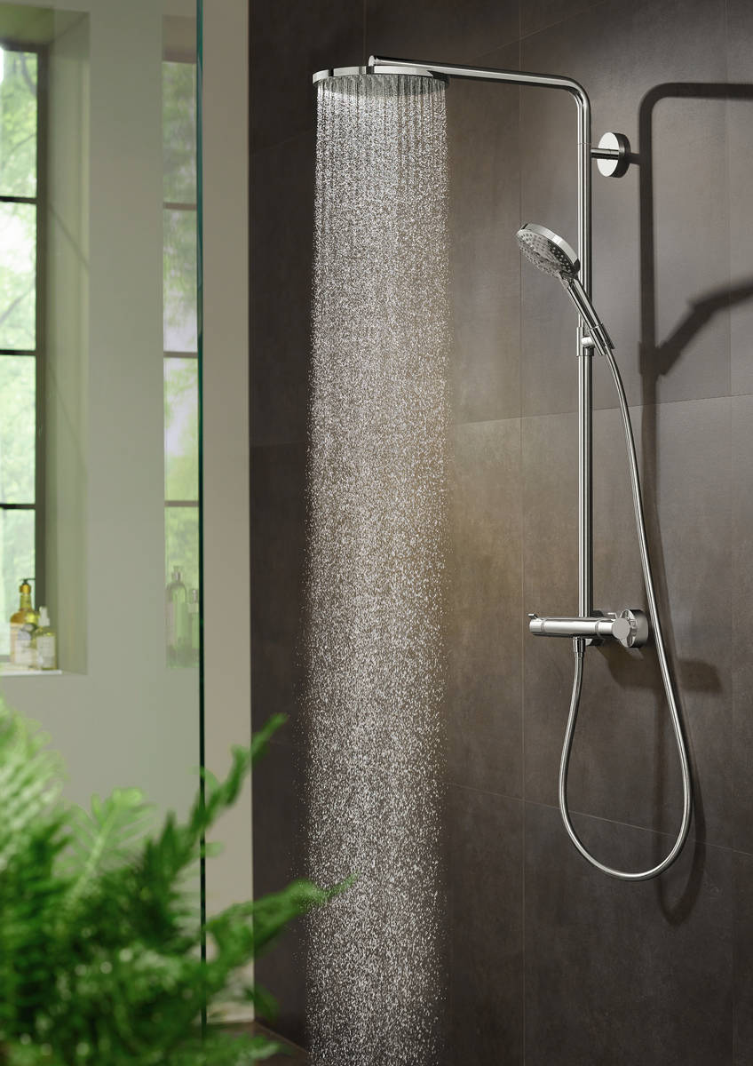 Фото Душевая стойка hansgrohe Raindance Select S Showerpipe 240 1jet P с термостатом 27633000