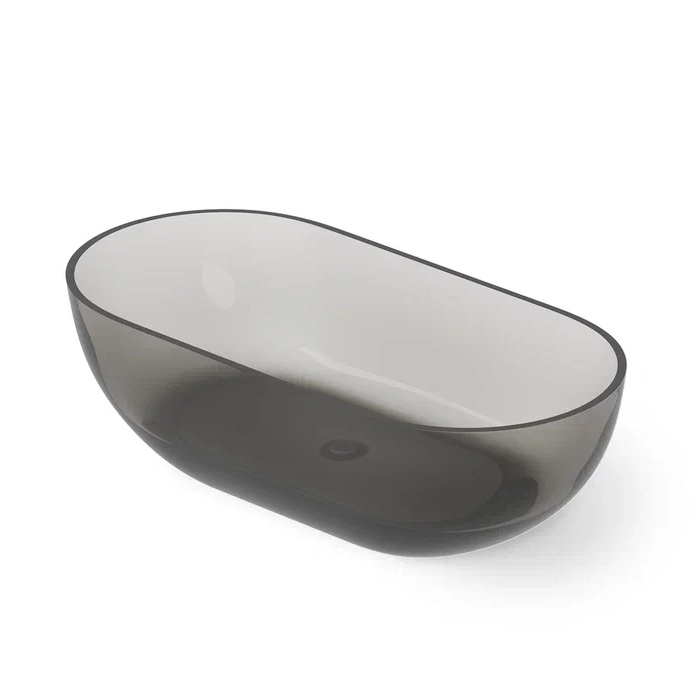 Фото Отдельностоящая ванна Dea Design Shadow 165х82х52 DD8619 1650 R4 smoky black