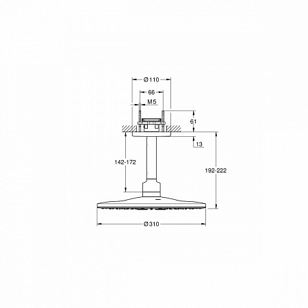 Фото Верхний душ GROHE Rainshower 310  26477000