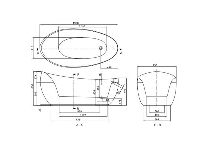 Фото Квариловая ванна Villeroy&Boch Aveo new generation 190x95 UBQ194AVE9T1V-01