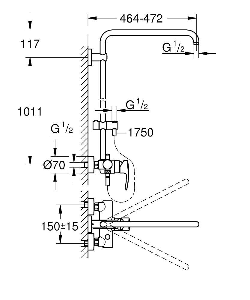 Фото Душевая стойка GROHE  Euphoria System 26240000