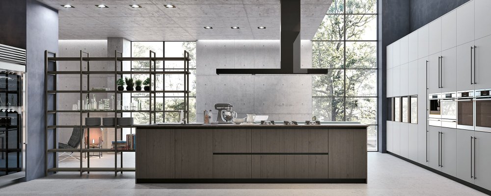 Фото Кухня Stosa Natural прямая с островом