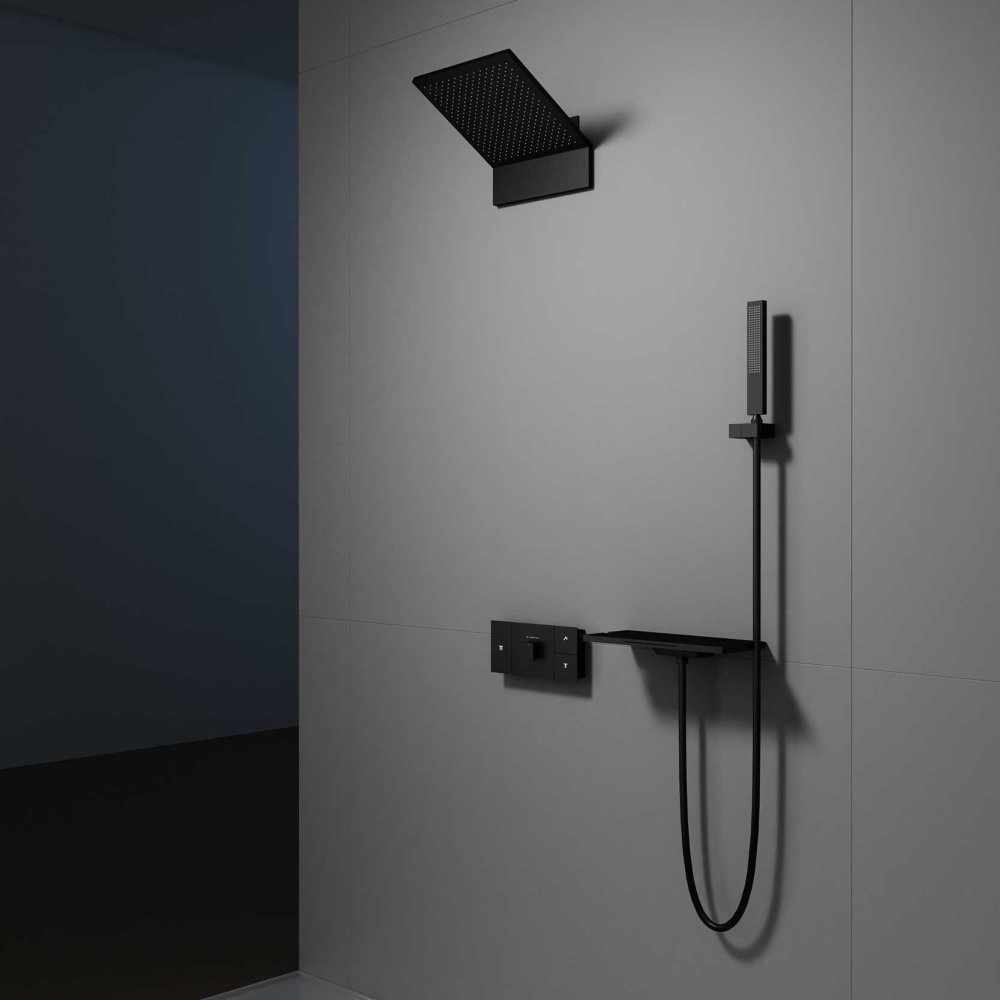 Фото Душевой комплект Vincea VSFW-2F11TMB матовый черный