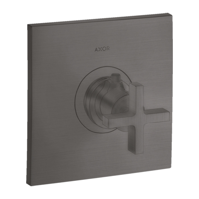 Фото Термостат для душа Axor Citterio 39716340 шлифованный черный хром
