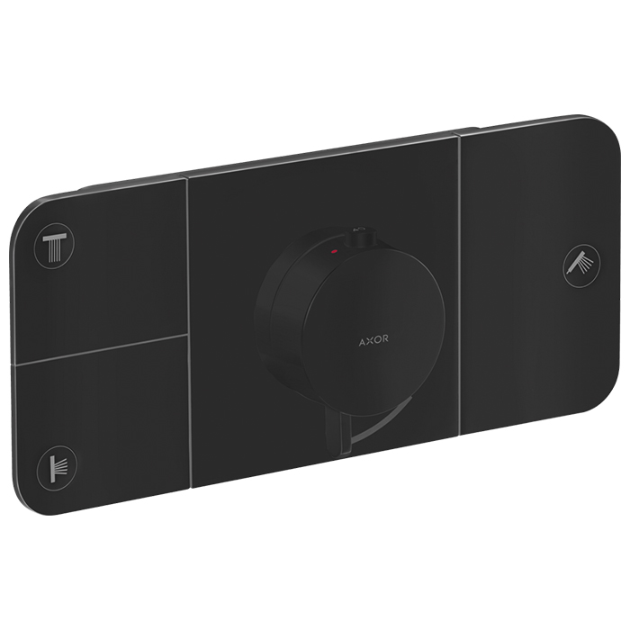 Фото Термостатический смеситель для душа Axor One 45713670 черный матовый