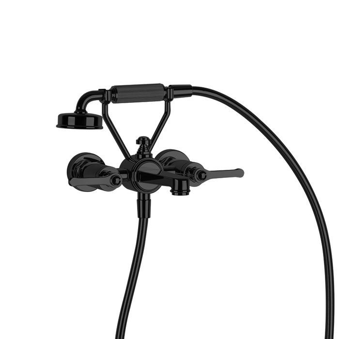 Фото Смеситель для ванны Gessi Venti 20 65113#299 черный матовый