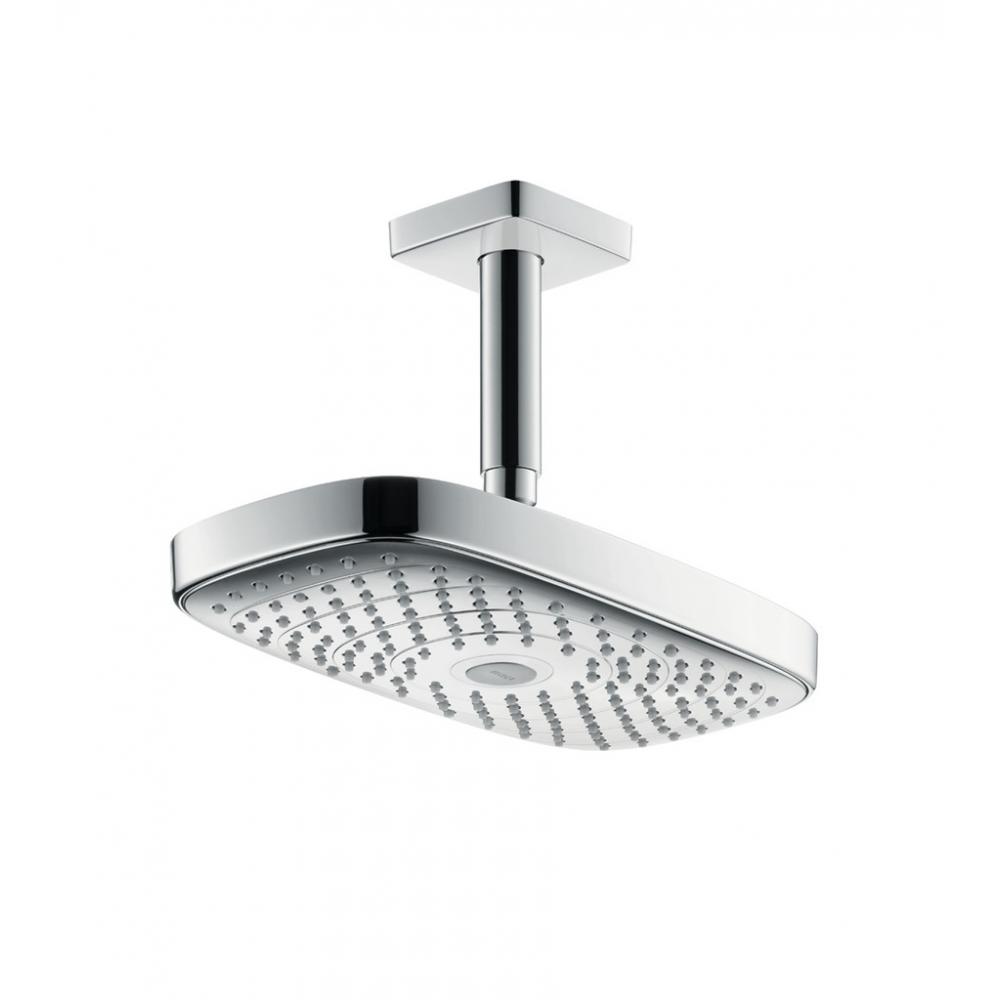 Фото Верхний душ hansgrohe 300 2jet EcoSmart 26608000 9 л/мин с потолочным подсоединением хром