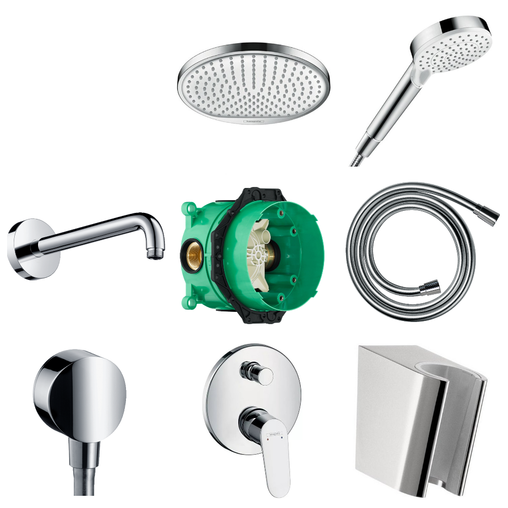 Фото Душевой набор hansgrohe ShowerSet Crometta S/Focus 27958000 хром