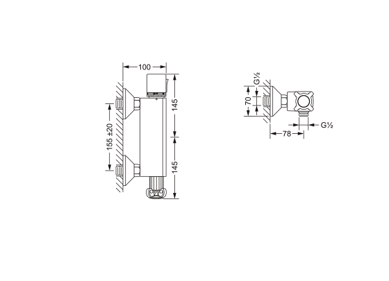 Фото Смеситель для душа JORGER APHRODITE 607.20.250.000