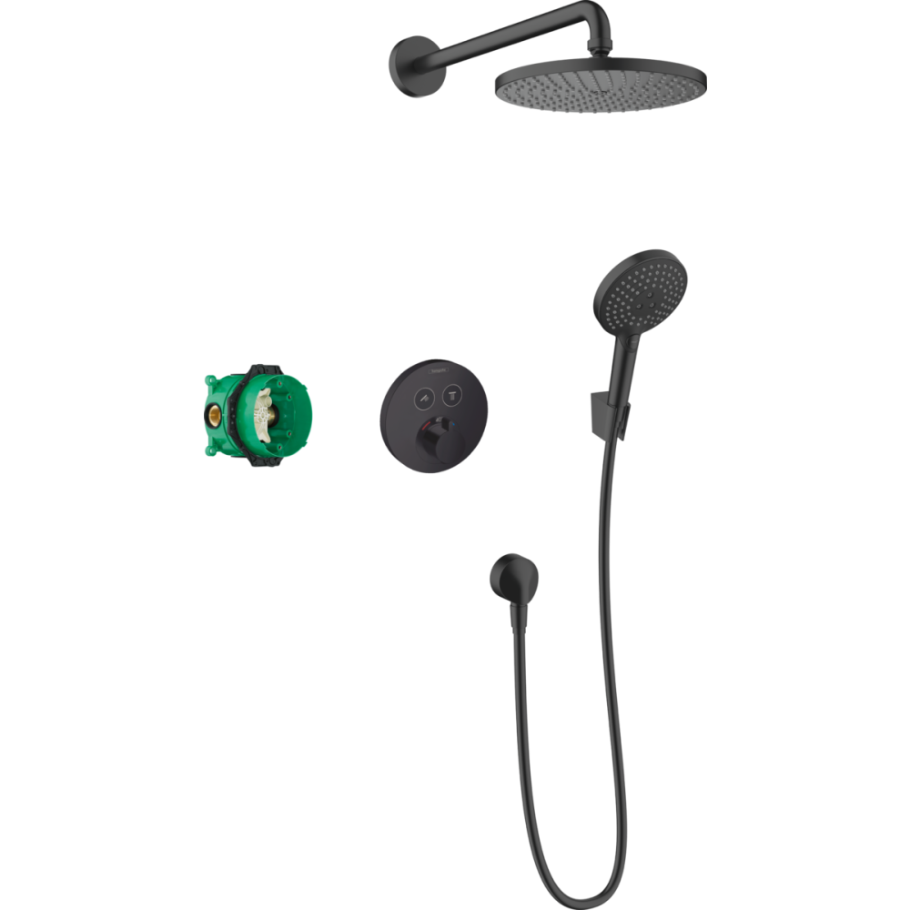 Фото Душевой комплект hansgrohe Raindance S 27959670 черный матовый
