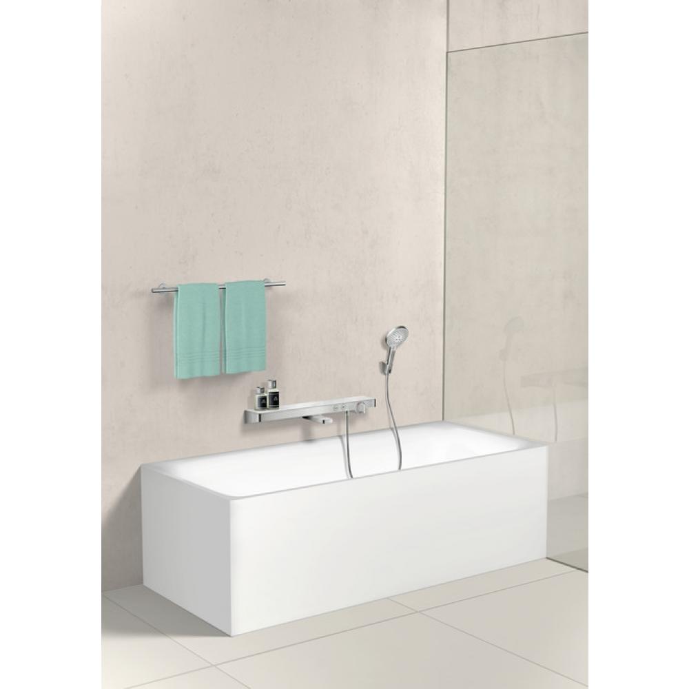 Фото Смеситель для ванны с термостатом hansgrohe ShowerTabletSelect 700 13183400 белый/хром