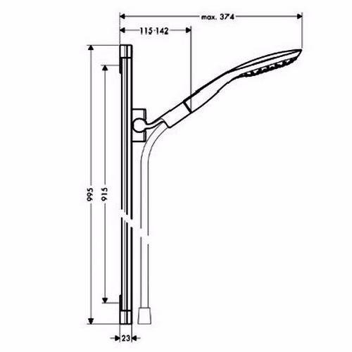 Фото Душевой гарнитур hansgrohe PuraVida 27853400