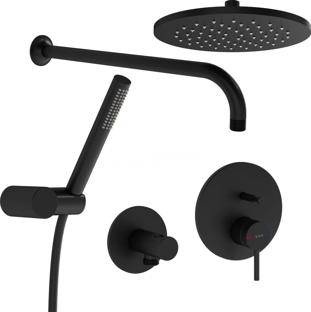 Фото Душевая система Vitra Origin, A4926636EXP черный