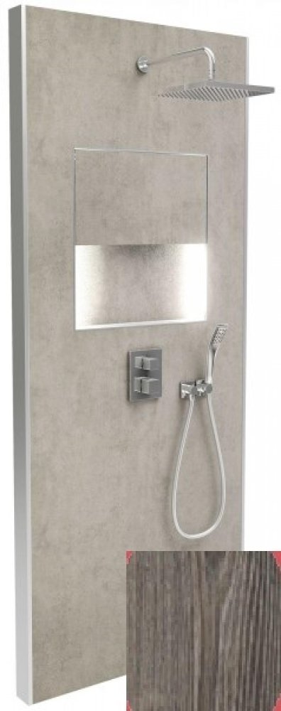 Фото Душевая система Jacob Delafon Ecrin E803021-D34 темный дуб/хром