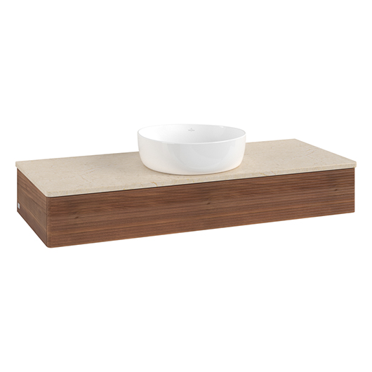 Фото Тумба под раковину Villeroy&Boch Antao 120 L10113HM орех/мрамор ботичино