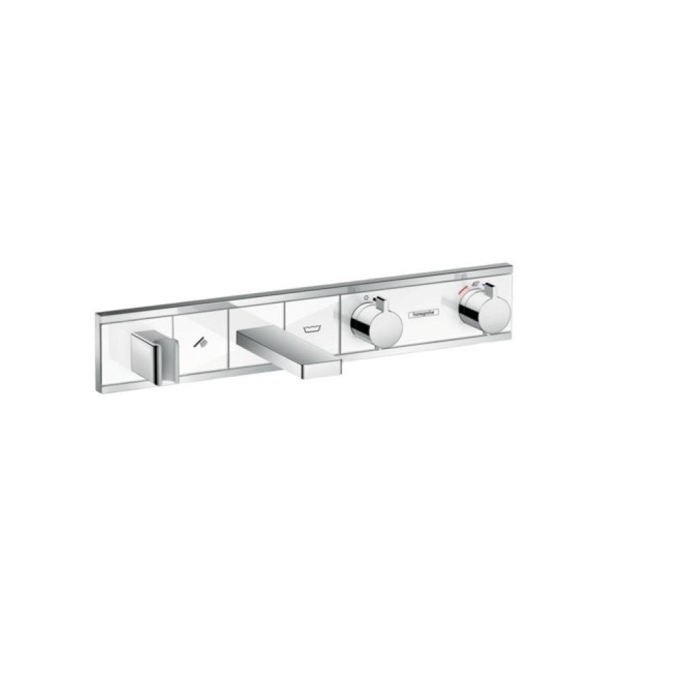 Фото Смеситель для ванны с термостатом hansgrohe RainSelect 15359400 с 2 потребителями, хром