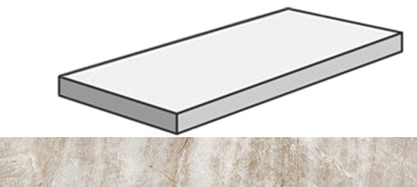 Фото Угловая ступень SENSI GEMS ANG.TOP SX TAJ MAHAL RET левая (PF60005672) 32x120x4.5x2 от ABK Ceramiche