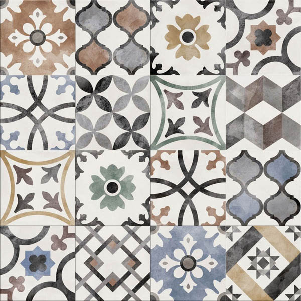 Фото Керамогранит PLAY CLASSIC MIX MULTICOLOR (PF60003474) 20x20 от ABK Ceramiche