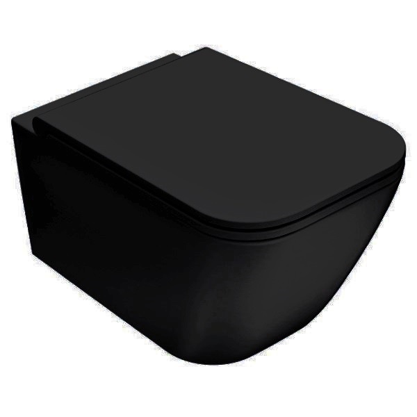 Фото Подвесной унитаз Globo Stone STS05AR черный