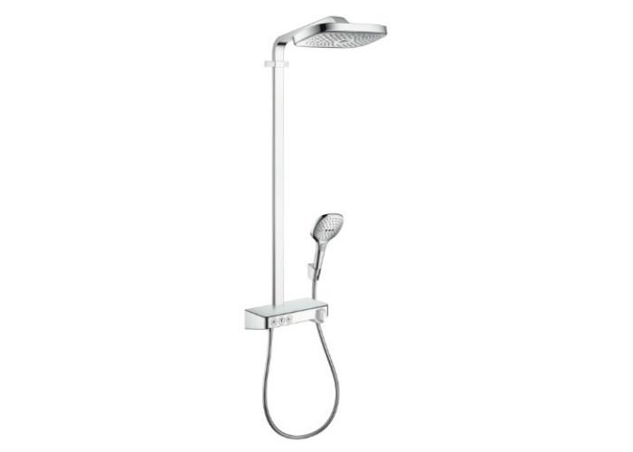 Фото Душевая стойка hansgrohe Raindance Select E 300 3jet Showerpipe 27127000 (хром)