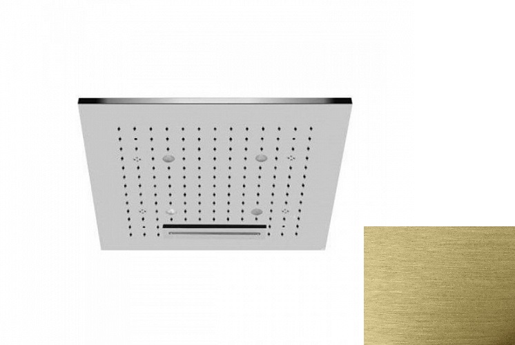 Фото Верхний душ Gessi Colour 32927#087 шлифованное золото