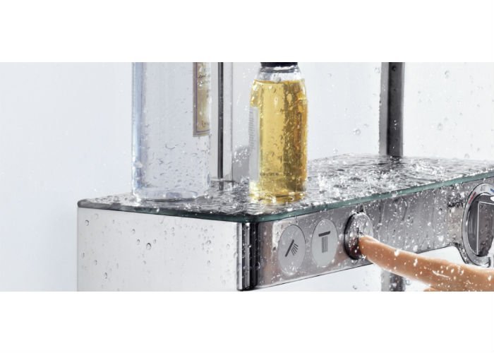 Фото Душевая стойка hansgrohe Raindance Select E 300 3jet Showerpipe 27127000 (хром)
