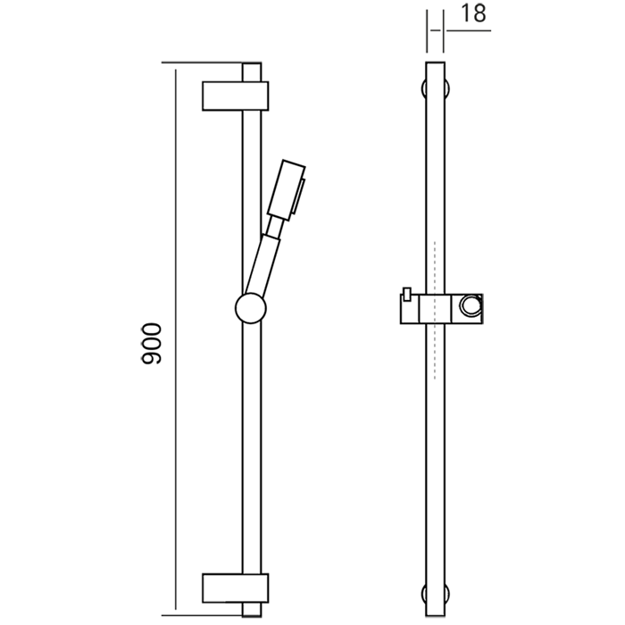 Фото Душевой гарнитур Cisal Xion DS010630D1 сталь