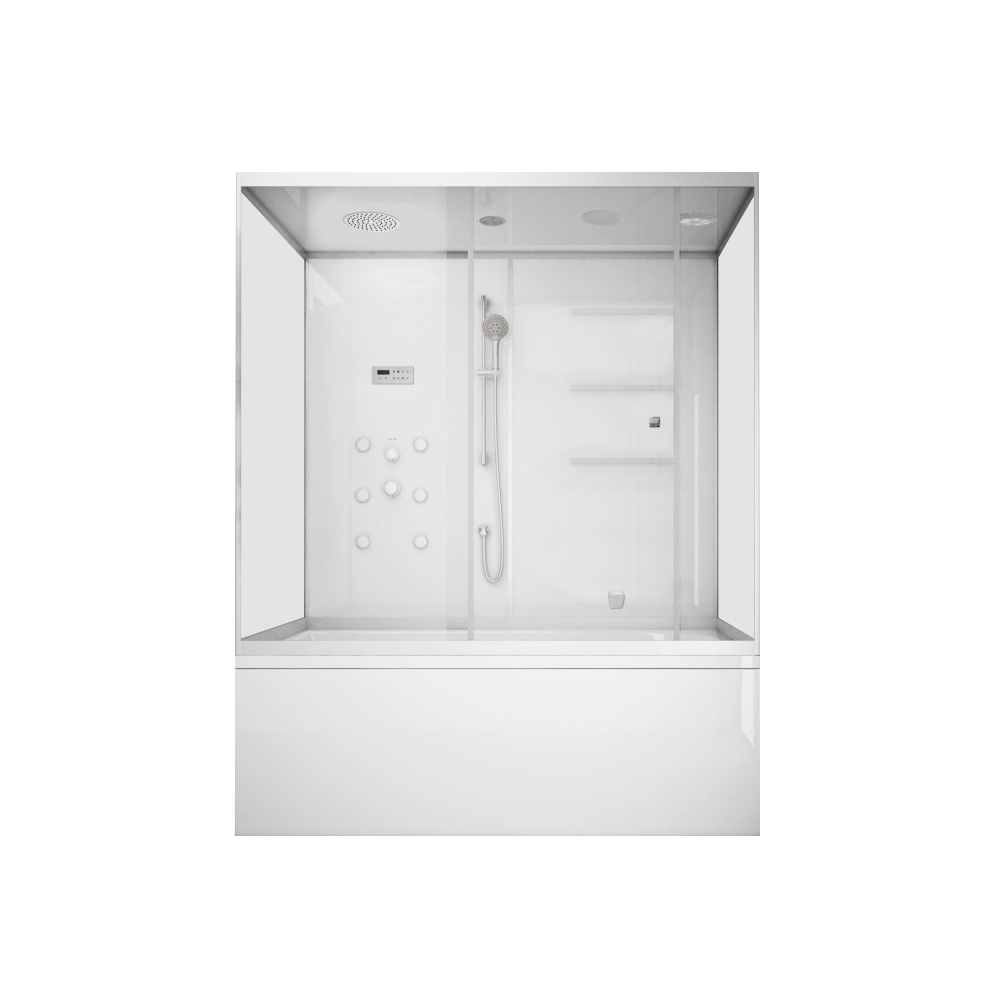 Фото Душевой бокс AM.PM Sense W75B-170S085WTA, сиденье в комплекте
