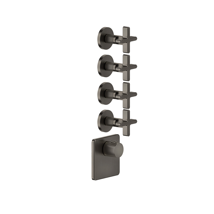Фото Смеситель для душа Gessi Inciso 58348#299 черный матовый