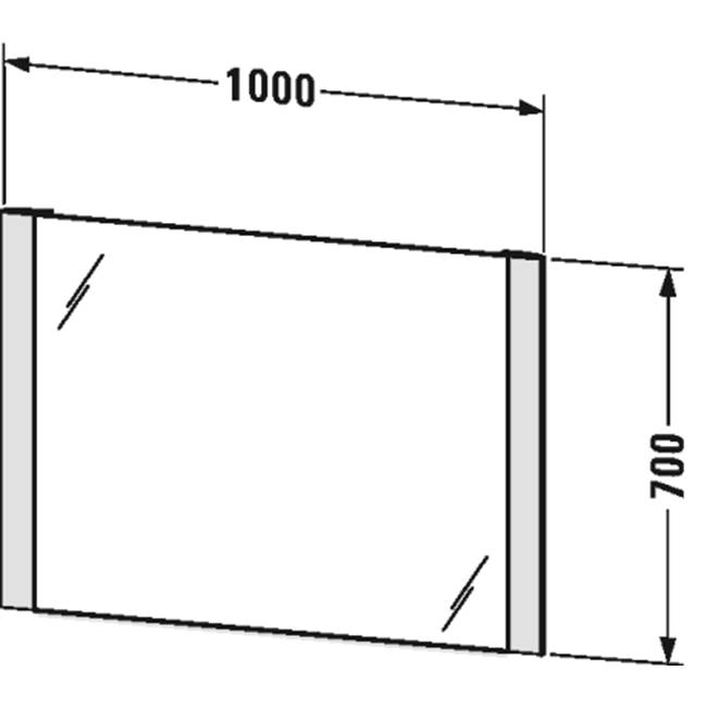 Фото Зеркало Duravit Durastyle 100x70 LM786700000