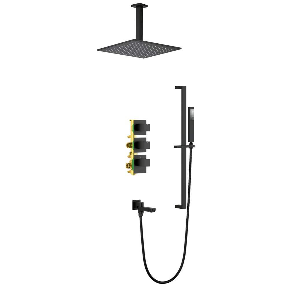 Фото Душевой гарнитур Timo Selene SX-2239/03SM черный матовый