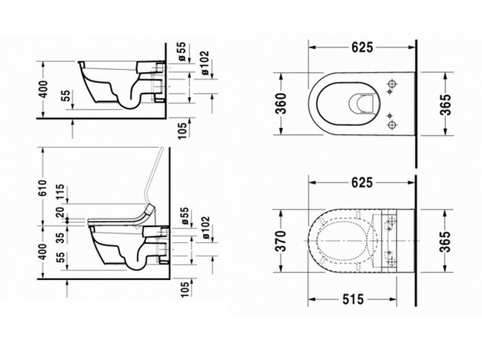 Фото Подвесной унитаз Duravit Darling New 2544590000
