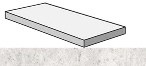 Фото Угловая ступень SENSI GEMS ANG.TOP DX ICEBERG RET правая (PF60006739) 32x120x4.5x2 от ABK Ceramiche