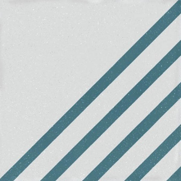 Фото Керамогранит BOREAL DASH DECOR WHITE BLUE (107205) 18.5x18.5 от WOW