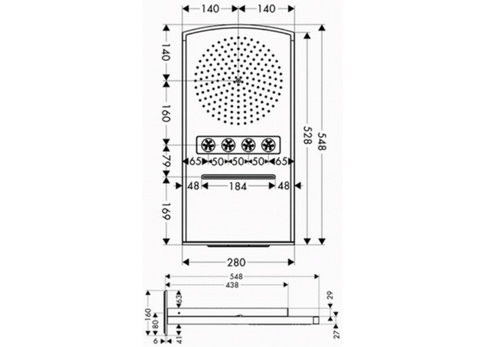Фото Верхний душ hansgrohe Raindance Rainfall 28411000