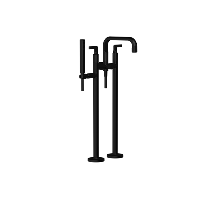 Фото Смеситель для ванны Gessi Inciso 58029#299 черный матовый