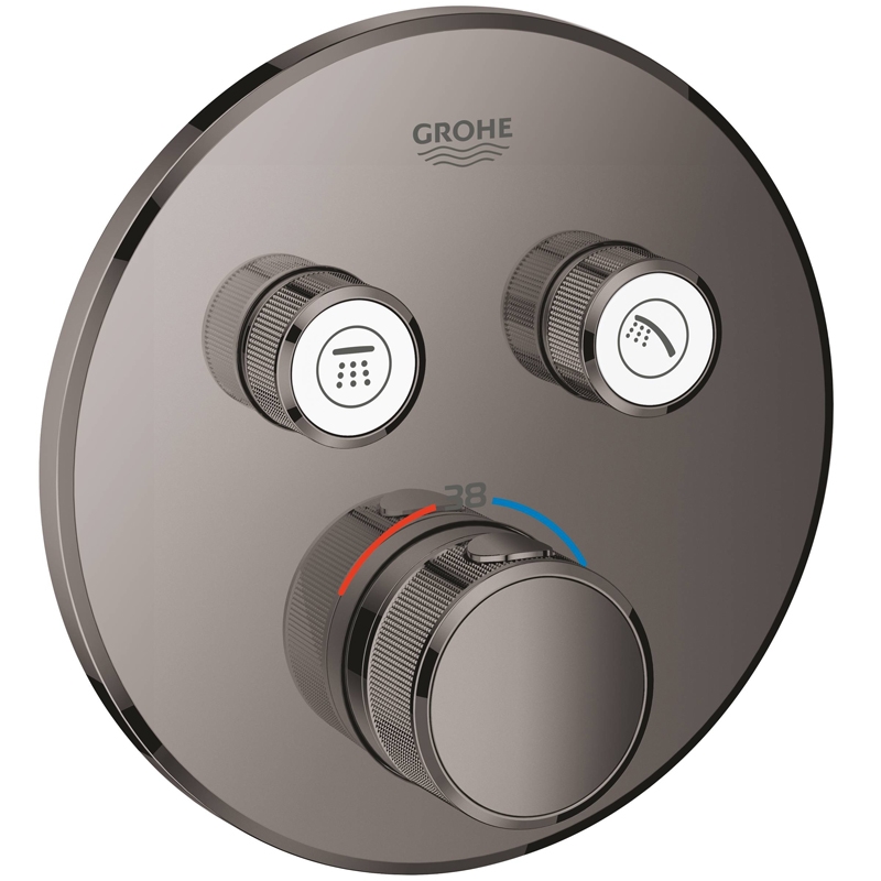 Фото Смеситель для душа Grohe Grohtherm SmartControl 29119A00 темный графит глянцевый