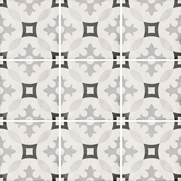 Фото Керамогранит ART NOUVEAU KARLSPLATZ GREY (24417) 20x20 от Equipe Ceramicas