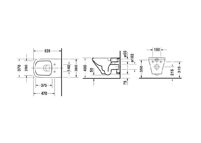 Фото Подвесной унитаз Duravit DuraStyle 25420900001-WG