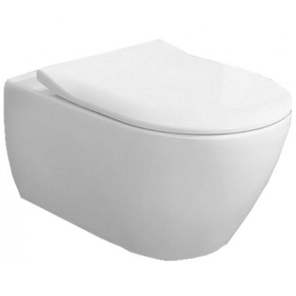 Фото Подвесной унитаз Villeroy&Boch Subway 2.0 PLUS 5614R2R1 (5614R0R1+9M78S101) с сиденьем