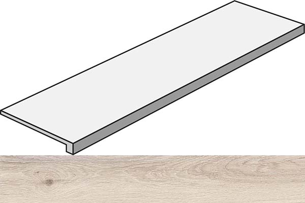 Фото Фронтальная ступень ECO CHIC GRAD.TOP ALMOND RET (PF60006662) 32x120x4.5 от ABK Ceramiche