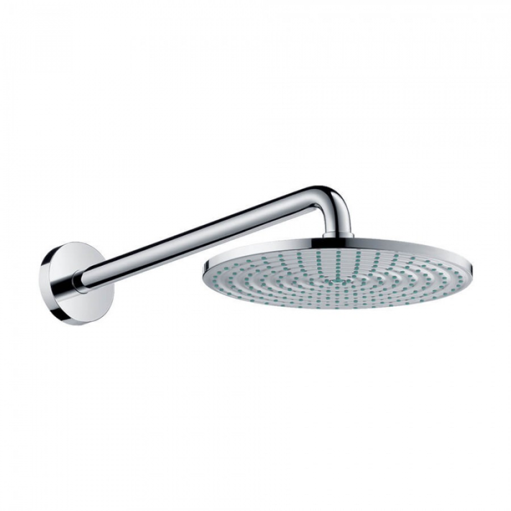 Фото Верхний душ hansgrohe 240 1jet EcoSmart 27461000 9 л/мин с держателем хром