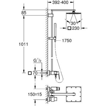 Фото Душевая система Grohe Euphoria Cube System 23147001