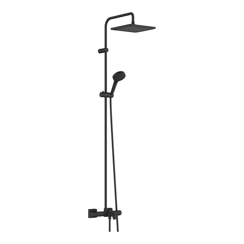 Фото Душевая стойка hansgrohe Vernis Shape Showerpipe 26900670 черный матовый