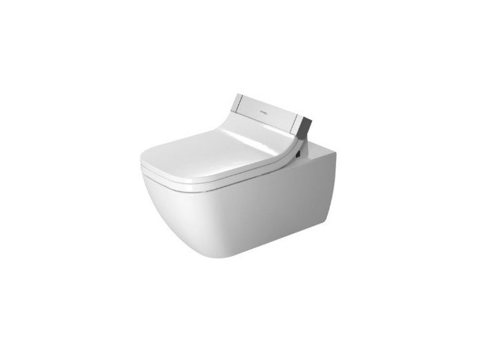 Фото Подвесной унитаз Duravit Happy D.2 2550590000 безободковый, с функцией биде