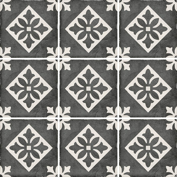 Фото Керамогранит ART NOUVEAU PADUA BLACK (24416) 20x20 от Equipe Ceramicas