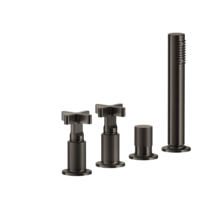 Фото Смеситель для ванны Gessi Inciso 58143#299 черный матовый
