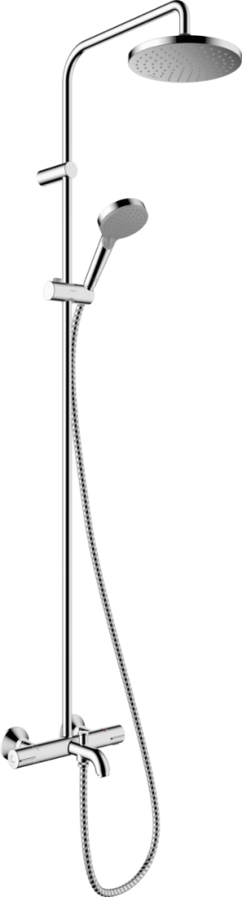 Фото Душевая система c термостатом hansgrohe Vernis Blend Showerpipe 200 1jet 26274000, хром
