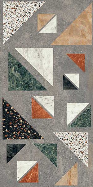 Фото Керамогранит BLEND CONCRETE GREY COMBO RET (PF60006692) 60x120 от ABK Ceramiche
